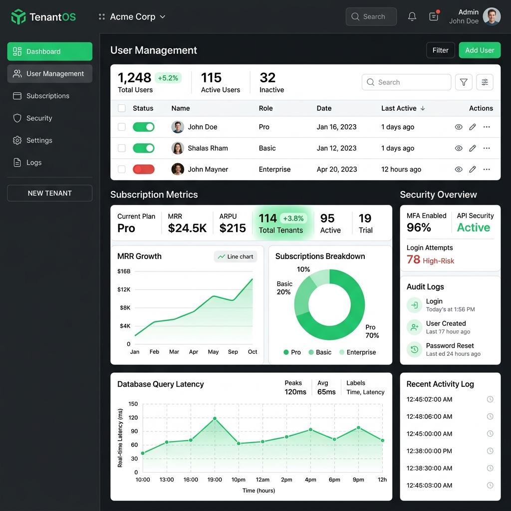 SaaS Dashboard